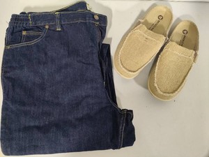 Mens Liberty Blues Jeans & Gecko Man Slides