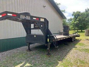 Gooseneck Trailer - Load Trail Flatbed With Warn Winch