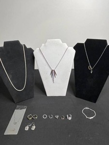 VTG Costume Jewelry Mixed Lot - Napier, Scout & Assorted Necklaces, Toe Rings