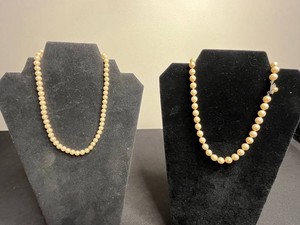 Vintage Faux Pearl Necklaces Inc Vendome - Graduated Beads (Lot of 2)