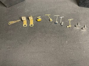 Cufflinks & Tie Clips - Monogram P Mixed Lot inc SWANK