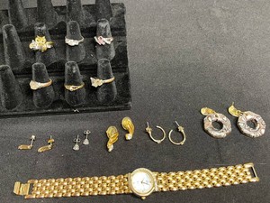 Vintage Costume Jewelry & Watch Mixed Lot - Jules Jurgensen Watch is Running