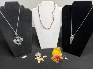 VTG Costume Jewelry & Troll Figurine Pin Mixed Lot