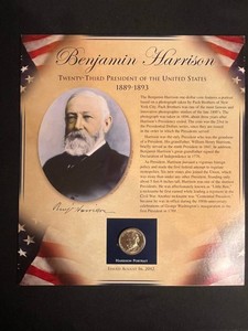 Presidential Dollar Display - Benjamin Harrison 2012 Commemorative