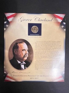 Presidential Memorabilia - Grover Cleveland Coin & Stamp Display 2012