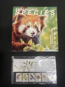 Stamp Collecting Mixed Lot - 1998 Endangered Species & Royal Mail Mint Stamps