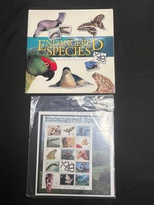Endangered Species Stamp Collection - USPS Book & 1996 Sheet