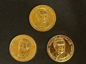 Vintage Presidential Inaugural Medallions - Carter & Mondale (Lot of 3)