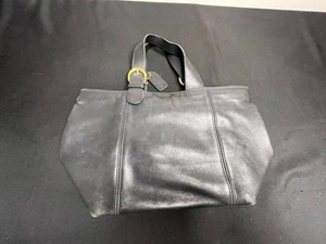 Leather Tote Bag - Coach Full-Grain Leather Gold-Tone Hardware