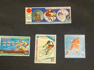 Olympic Stamps - Equatorial Guinea 1972 Sports Set (Lot of 4)