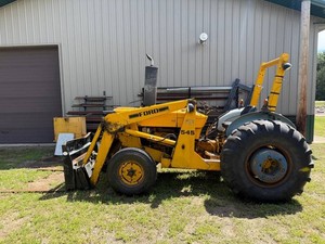 Ford 545 Heavy Duty Industrial Tractor w Front Loader - see photos for hours and extra parts that are included