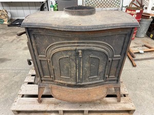 Vintage Olympic Crest Wood Stove