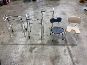 Guardian Walker & Shower Chair Mixed Lot - EXCLUDING the BLACK SHOWER CHAIR