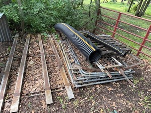 Mixed Metal Scrap Lot - Gates, Pipe, Grating & Corrugated Culverts