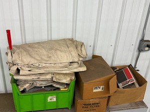 Canvas Tarps, Covers & Assorted Boxed Parts Mixed Lot