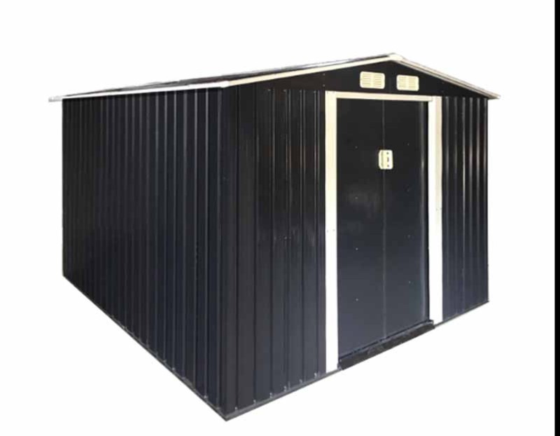 Landhonor 6ft x 8ft Galvanized Apex Roof Metal Shed (LHR-MS0608)