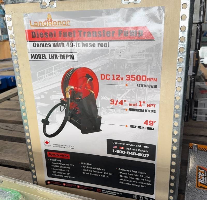 Landhonor Diesel Transfer Pump with 49 Reel (LHR-DFP10)