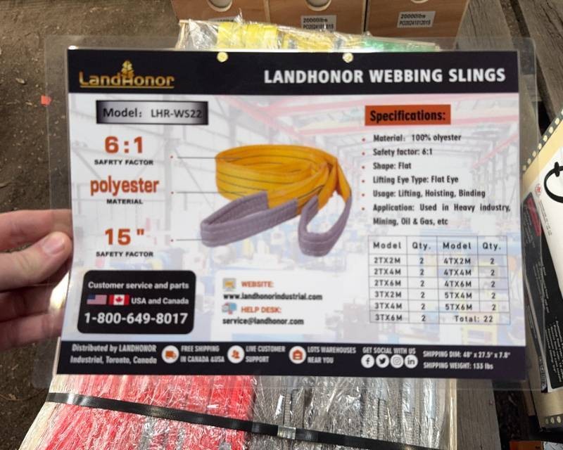 Pallet Quantity of Paladin Webbing Slings (LHR-WS22)