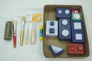 Craft Lot Paintbrushes, Craft Punches