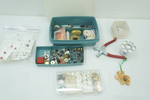 Sewing Lot Buttons, eyelet plier and more