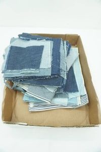 Sewing Lot Blue Jean Quilting Squares