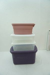 (4ct) Small Storage Totes with Lids