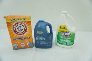 Baking Soda, Bleach, Febreze (all about 34 full)