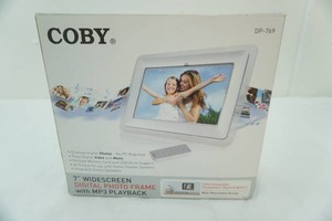 Coby 7 Widescreen Digital Photo Frame with MP3 Playback. Appears Complete