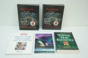 Books Science Desk Reference, Aurora Borealis, Know Your Drugs and Medications, Tacote Erie Mining Company