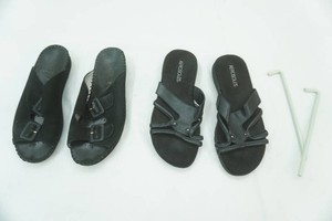 Womens Black Sandals Size 7.5-8