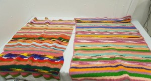 2ct Vintage Crochet Lap Blankets