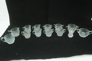 Fostoria American Crystal sugar and creamer sets
