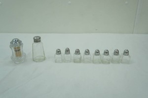Clear Glass Salt and Pepper Shakers