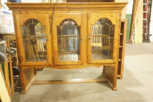 Top Half Lighted China Hutch (does have broken glass)