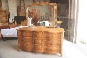 Drexel Chest of Drawers and Vanity Mirror