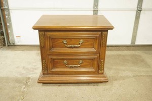 Vintage 2 drawer night stand