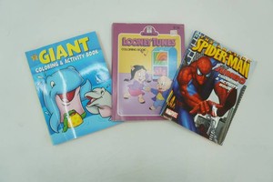 color and activity books Spider ManLooney Tunes
