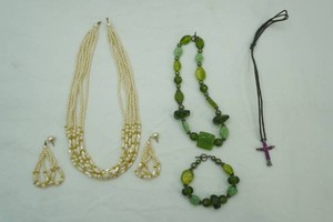 necklace with matching earrings and necklace with matching bracelet