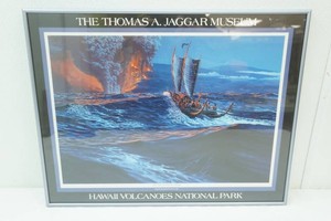 The Thomas A. Jaggar Museum framed picture ad 23 x 18