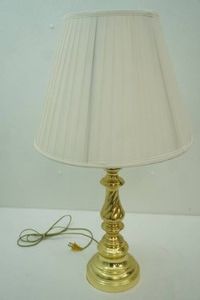 Brass finish table lamp 29 tall