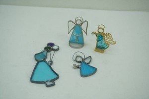 small group of stain glass suncatchers 3 to 7