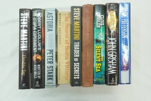 variety of hard cover novels from various authors