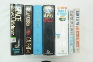 variety of hard cover novels from various authors