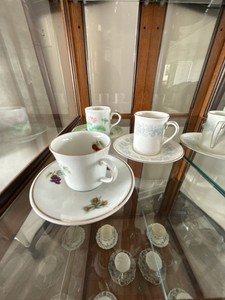 Vintage Mixed Floral Demitasse Cup & Saucer Porcelain China Lot