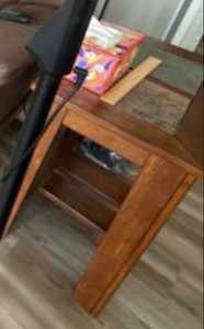 Sunny Designs Sedona Collection Mission Style Wood End Table With Slate Inset Top Approx 24in Tall