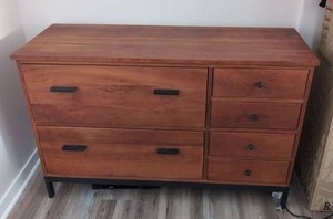 Room & Board Retrospect 6 Drawer Office Credenza Dresser Cherry Tone