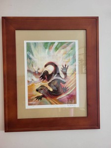 An Otter, Otter Day by Liz Sivertson Limited Edition Print Numbered 1500 Signed Framed Print