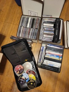 Mixed Music CD & DVD Collection in Storage Cases