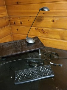 Logitech Keyboard, Mouse & Desk Lamp Mixed Lot
