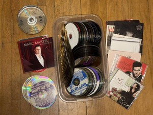 Box Lot of Assorted Music CDs Loose Discs Jewel Cases Christmas Pop